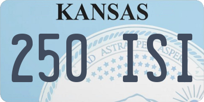 KS license plate 250ISI