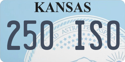 KS license plate 250ISO