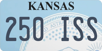KS license plate 250ISS