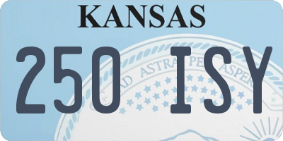 KS license plate 250ISY