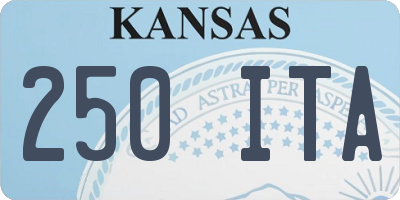 KS license plate 250ITA