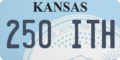KS license plate 250ITH