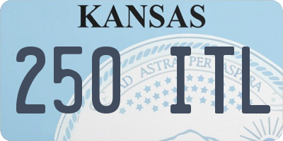 KS license plate 250ITL