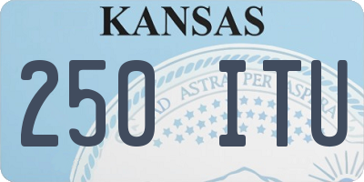 KS license plate 250ITU