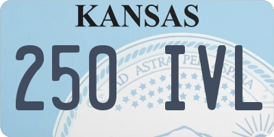 KS license plate 250IVL