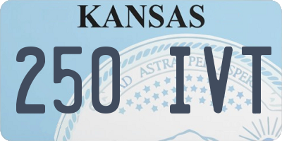 KS license plate 250IVT