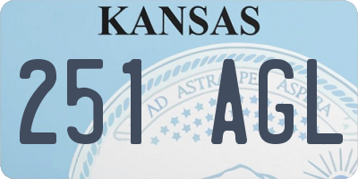KS license plate 251AGL