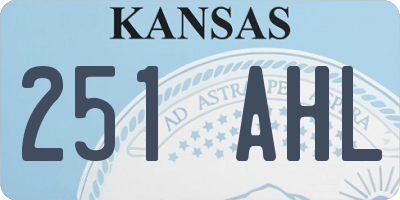 KS license plate 251AHL