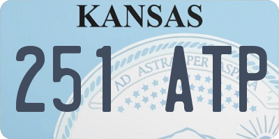KS license plate 251ATP