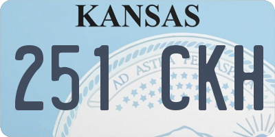KS license plate 251CKH