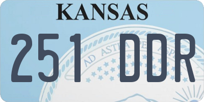 KS license plate 251DDR