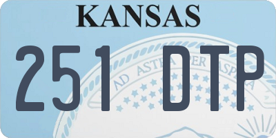 KS license plate 251DTP