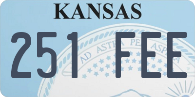 KS license plate 251FEE