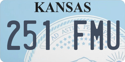 KS license plate 251FMU