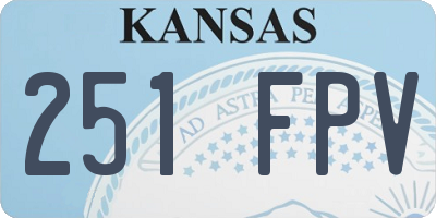 KS license plate 251FPV