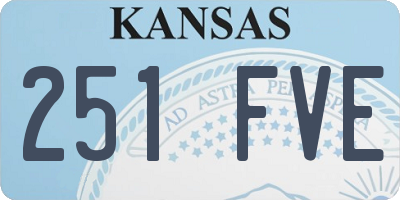 KS license plate 251FVE