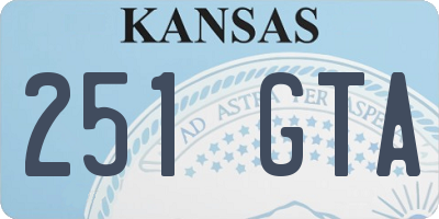 KS license plate 251GTA