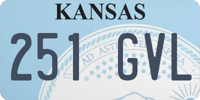 KS license plate 251GVL