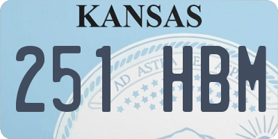 KS license plate 251HBM