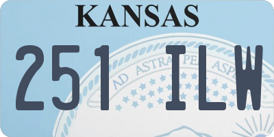 KS license plate 251ILW