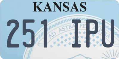 KS license plate 251IPU