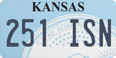 KS license plate 251ISN
