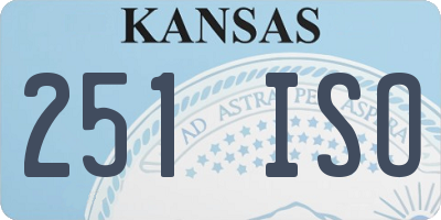 KS license plate 251ISO