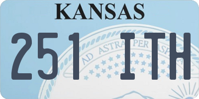 KS license plate 251ITH
