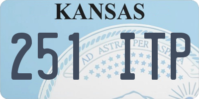 KS license plate 251ITP