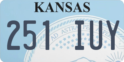 KS license plate 251IUY