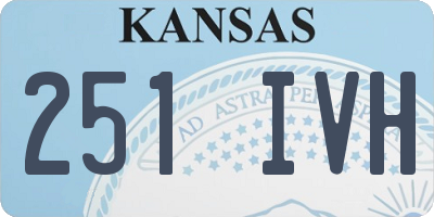 KS license plate 251IVH