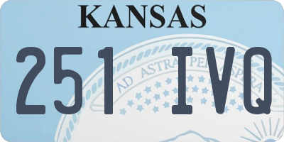 KS license plate 251IVQ