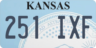 KS license plate 251IXF