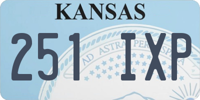 KS license plate 251IXP