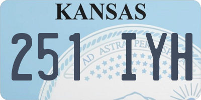 KS license plate 251IYH