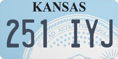 KS license plate 251IYJ