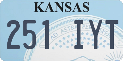 KS license plate 251IYT