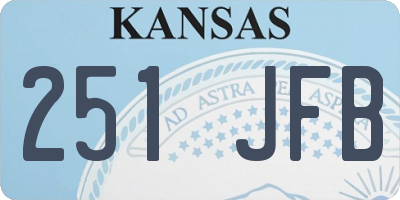 KS license plate 251JFB