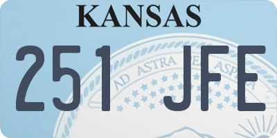 KS license plate 251JFE