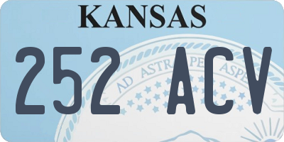 KS license plate 252ACV