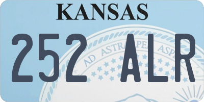 KS license plate 252ALR