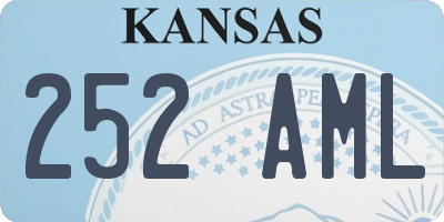 KS license plate 252AML