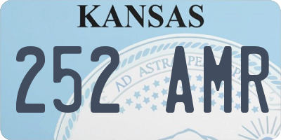 KS license plate 252AMR
