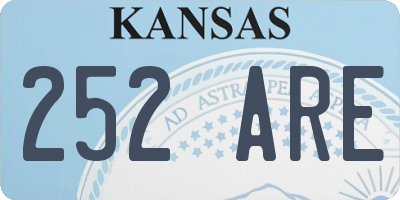 KS license plate 252ARE