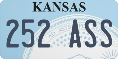 KS license plate 252ASS