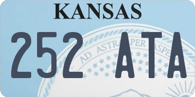 KS license plate 252ATA