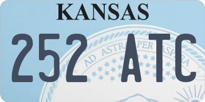KS license plate 252ATC