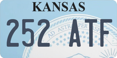 KS license plate 252ATF