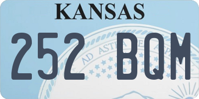 KS license plate 252BQM