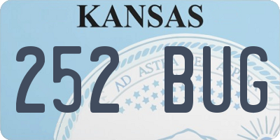 KS license plate 252BUG